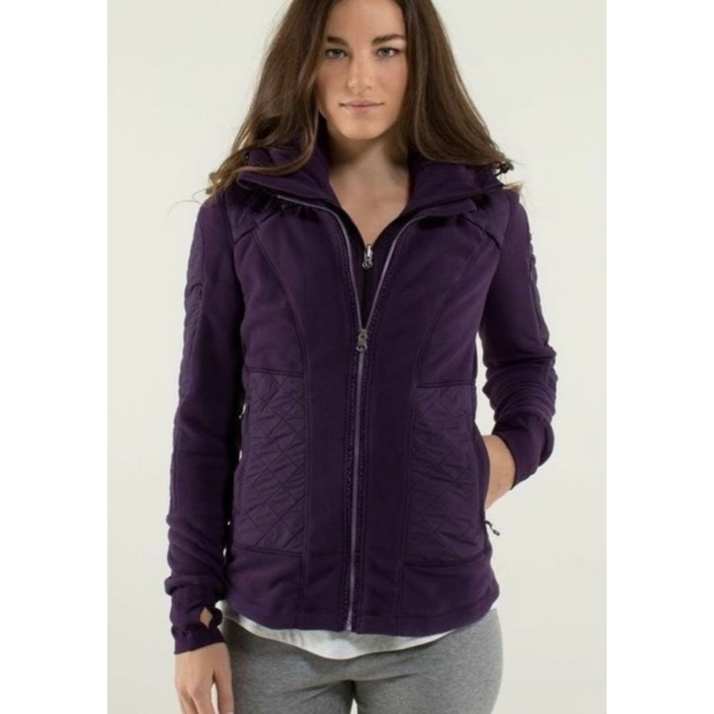 Lululemon Fleecy Keen Jacket in Deep Zinfandel